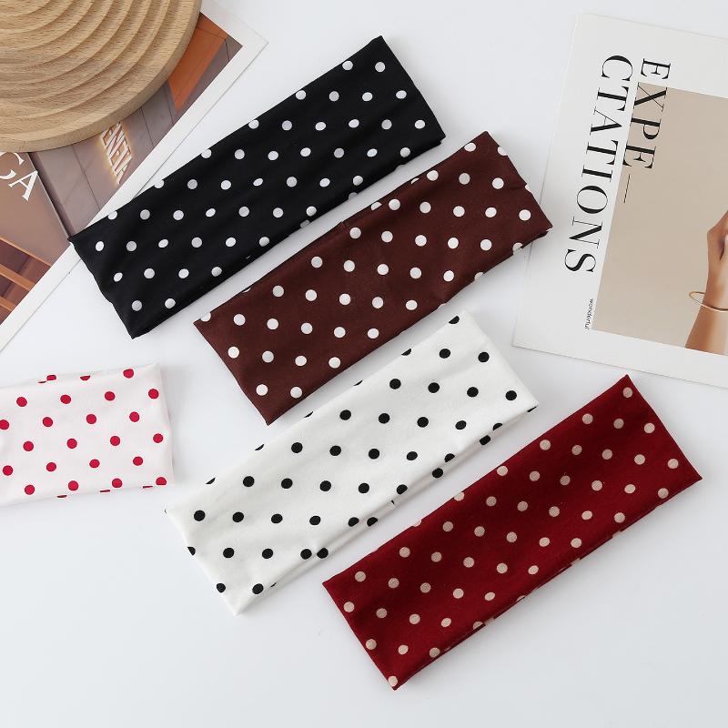 J-Yoga Fitness - Polka Dot Yoga Elastic Headband Fashion