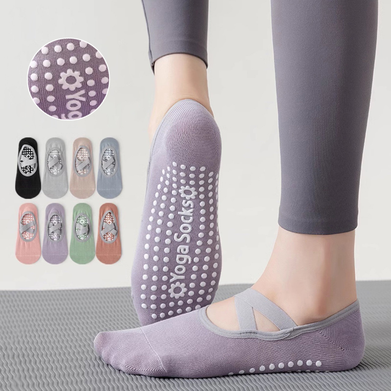 Yoga Fitness Workout - Breathable Towel Bottom Yoga Socks Women