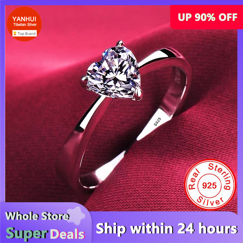 Fitness Tracker Band - Women's Romantic Heart Ring Gift Jewelry,