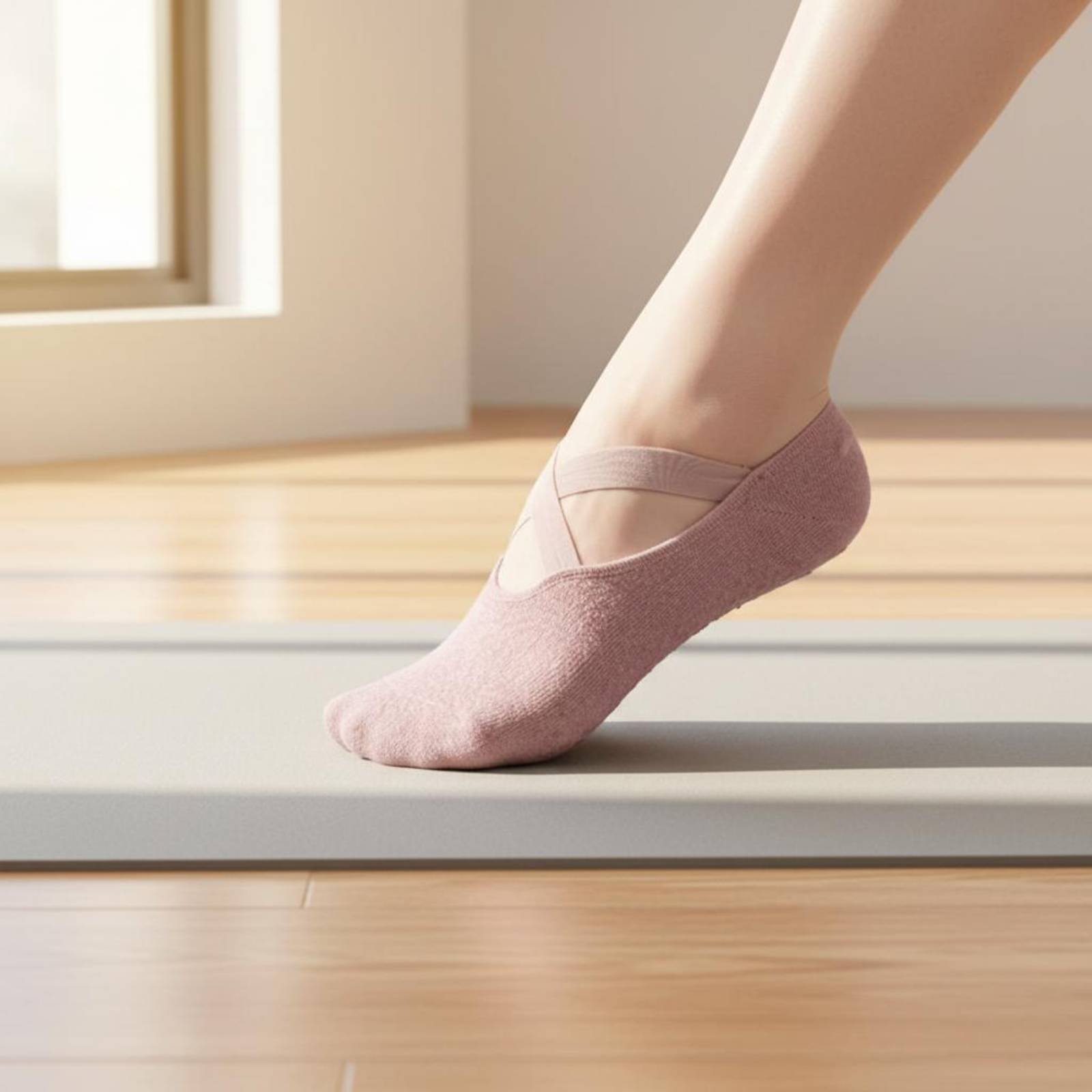 Yoga Fitness Studio - Non Slip Fitness Socks Breathable Non-Slip