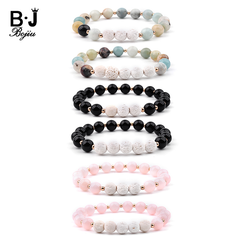 J-Yoga Fitness - 8mm Lava Stone Aromatherapy Essential Oils