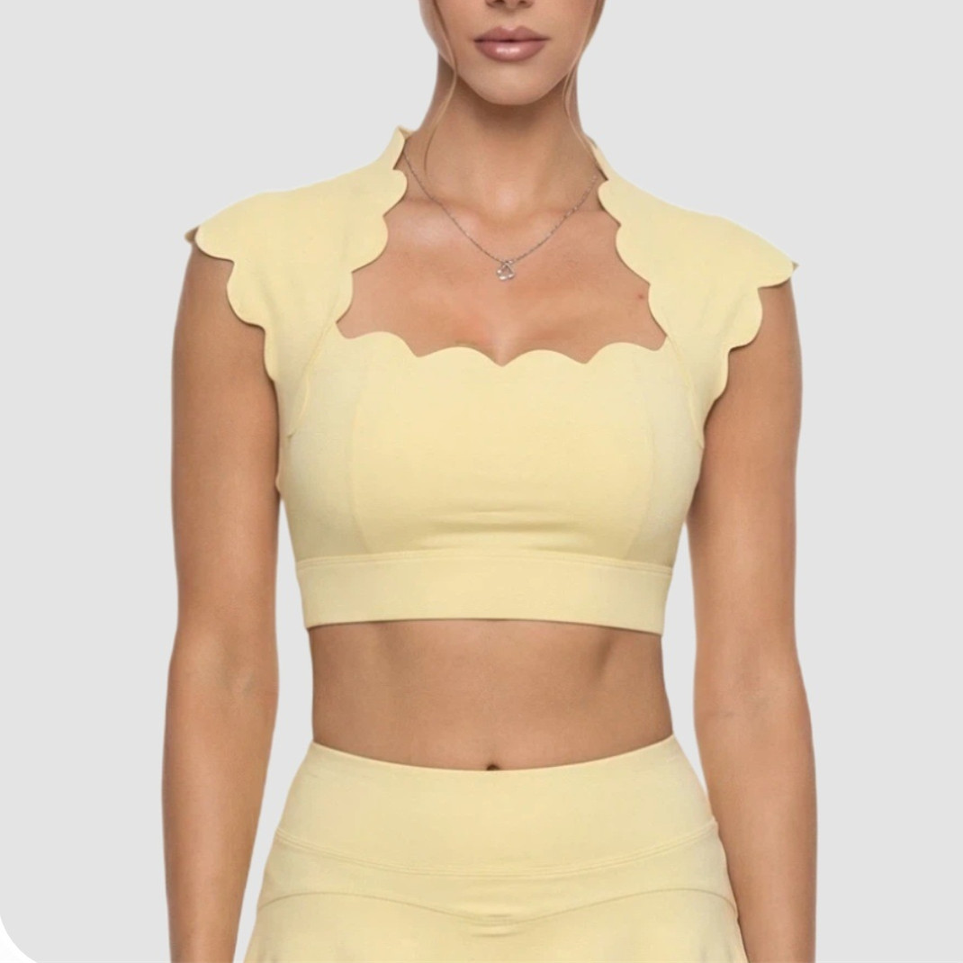 Yoga Fitness Matte - Pad Wavy Women Sports Vest Yoga