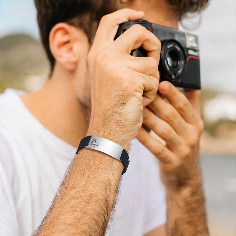 Custom Medical ID Bracelet for - огляд і ціна Fitness Tracker Band