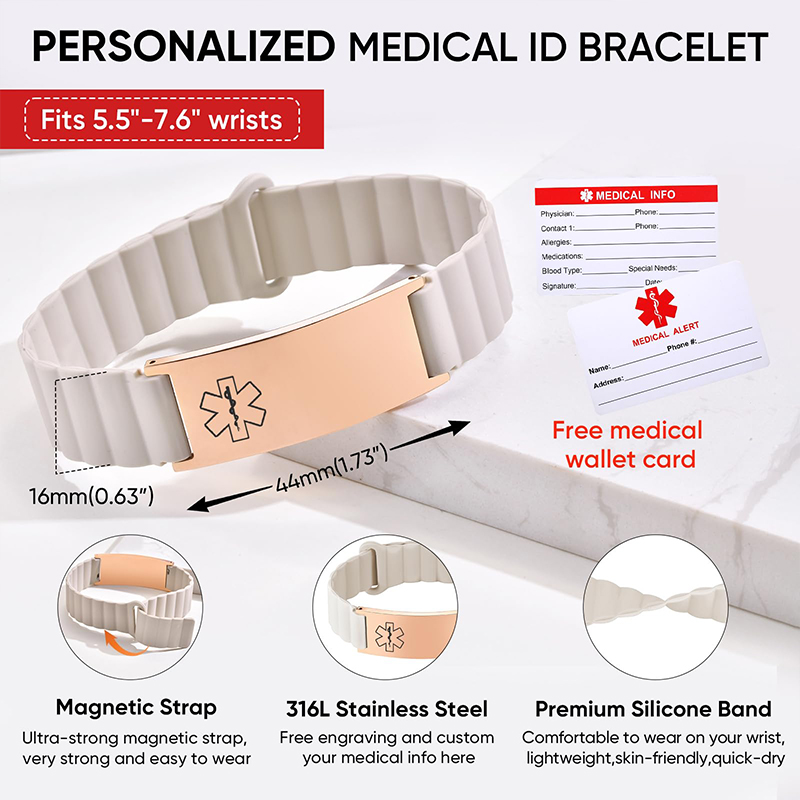 Custom Medical ID Bracelet for - огляд і ціна Fitness Tracker Band