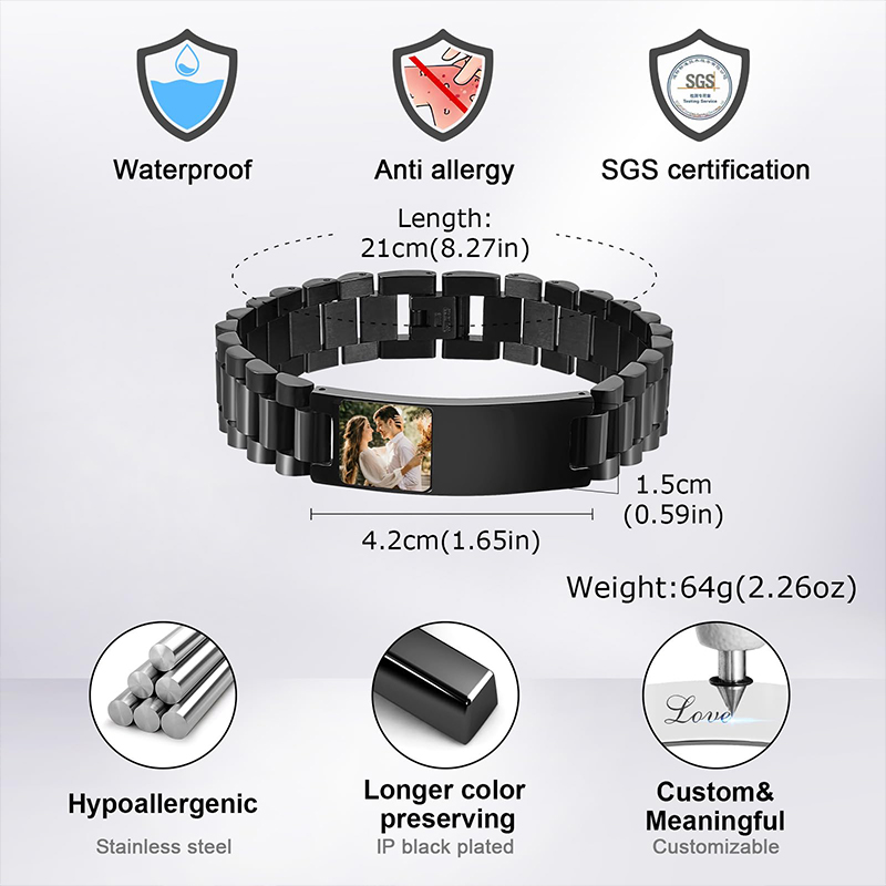 Custom Picture Text Bracelet W - огляд і ціна Fitness Tracker Band