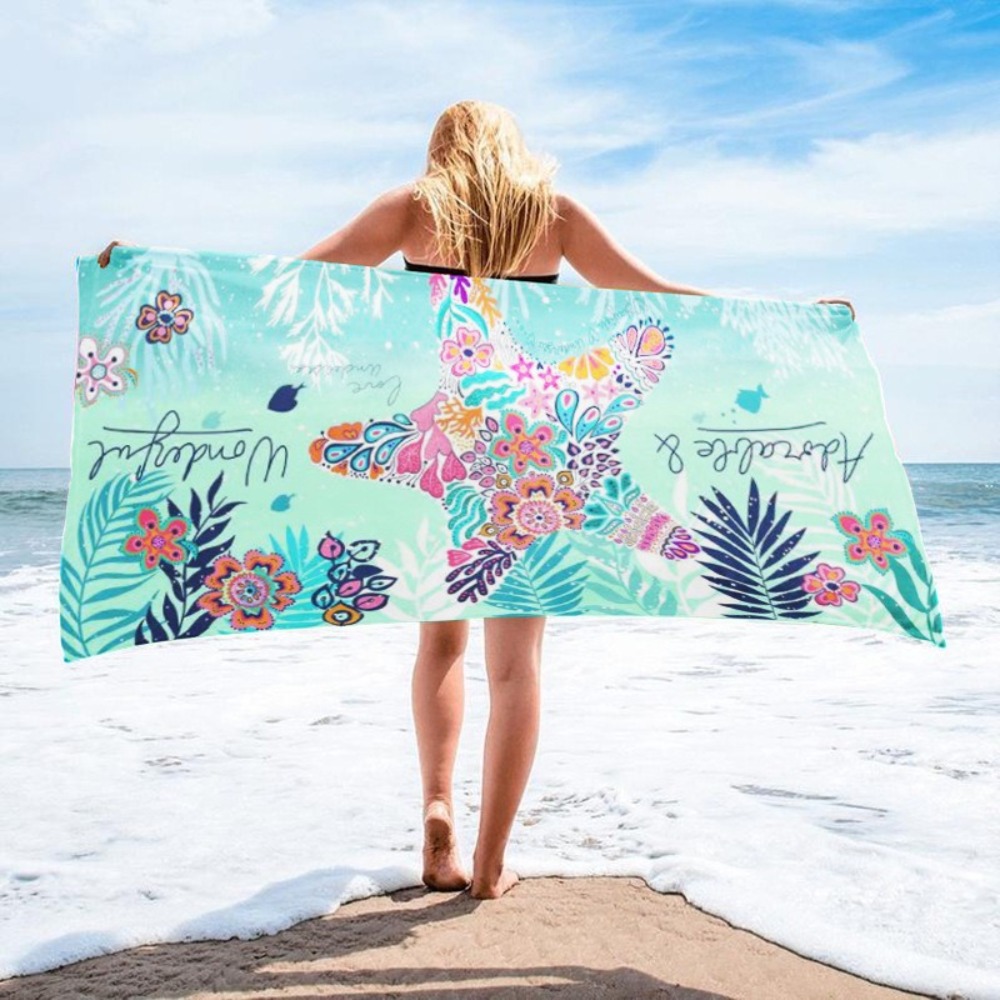 Starfish Printing Bath Towel 2 - огляд і ціна Yoga And Fitness Mat