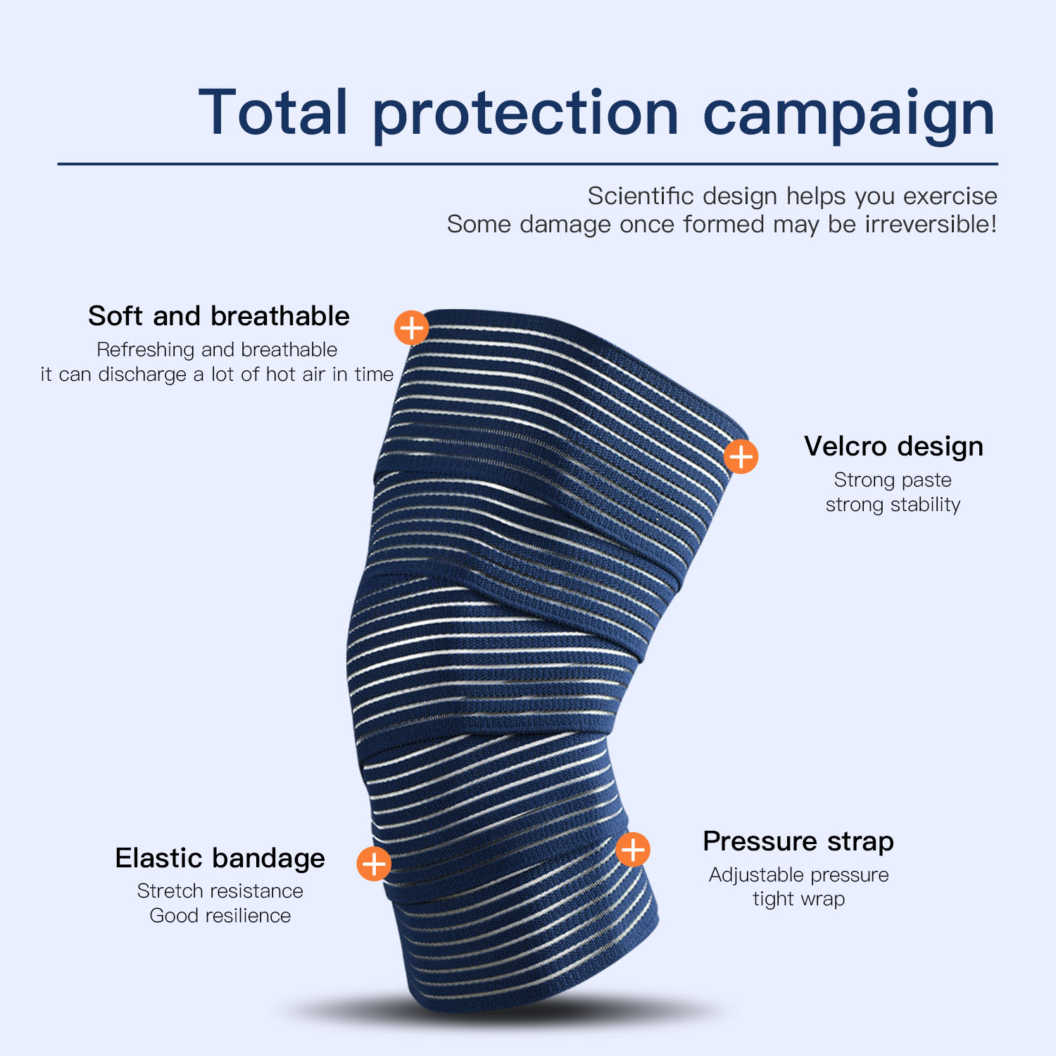 1 PC Tape Compression Bandage  - огляд і ціна Knee Sleeve Compression