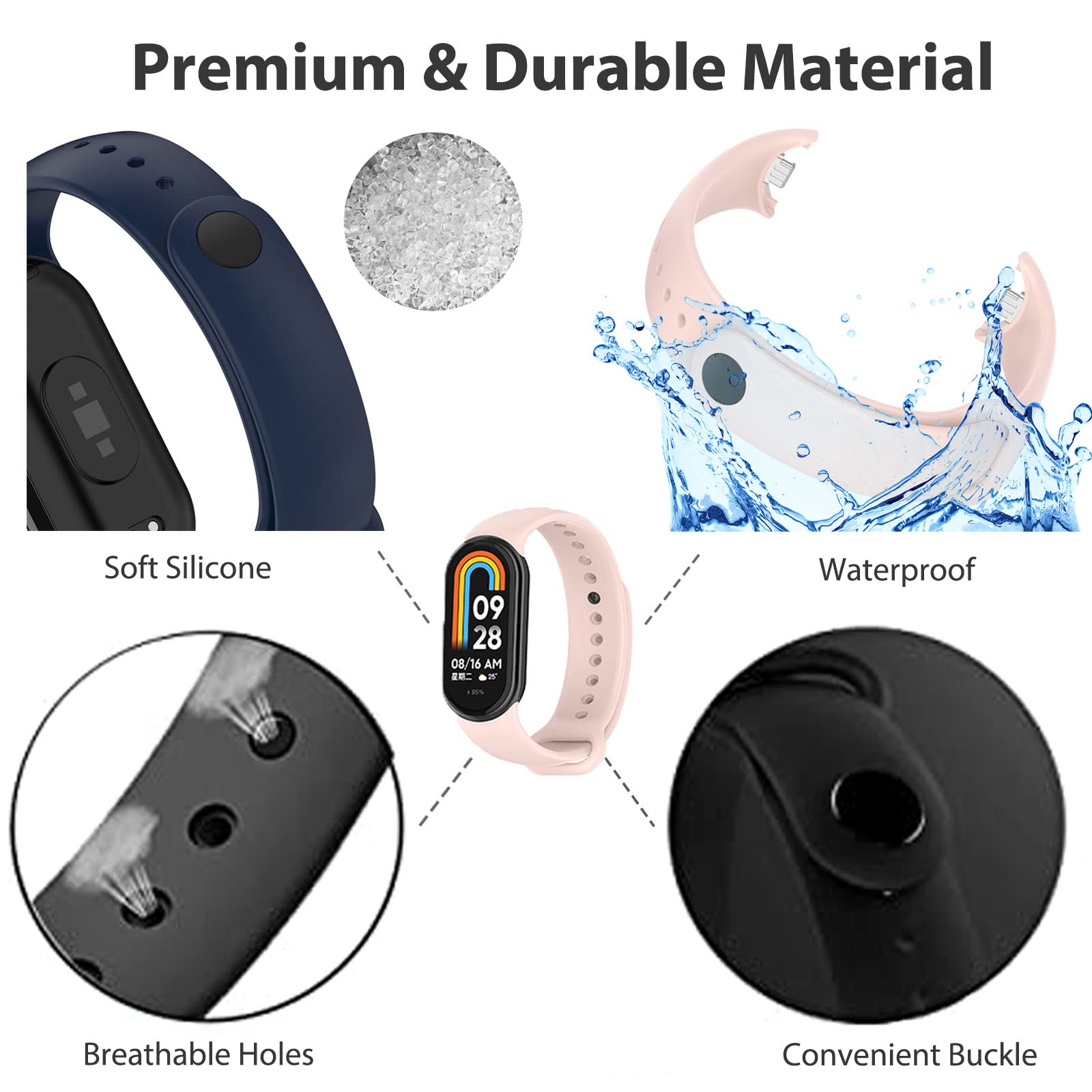 Bracelet for Mi band 8 Strap S - огляд і ціна Fitness Tracker Band