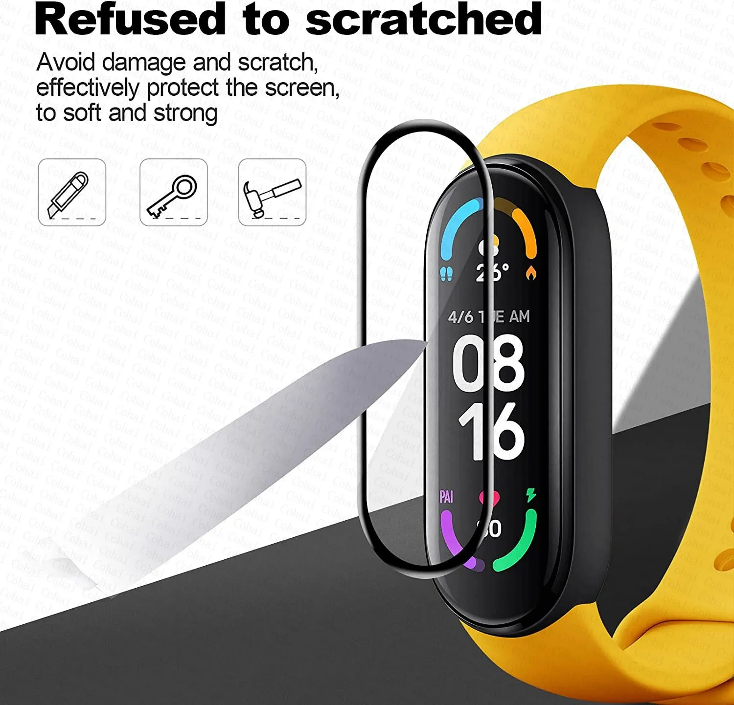 9D Protective Film For Xiaomi  - огляд і ціна Fitness Tracker Band