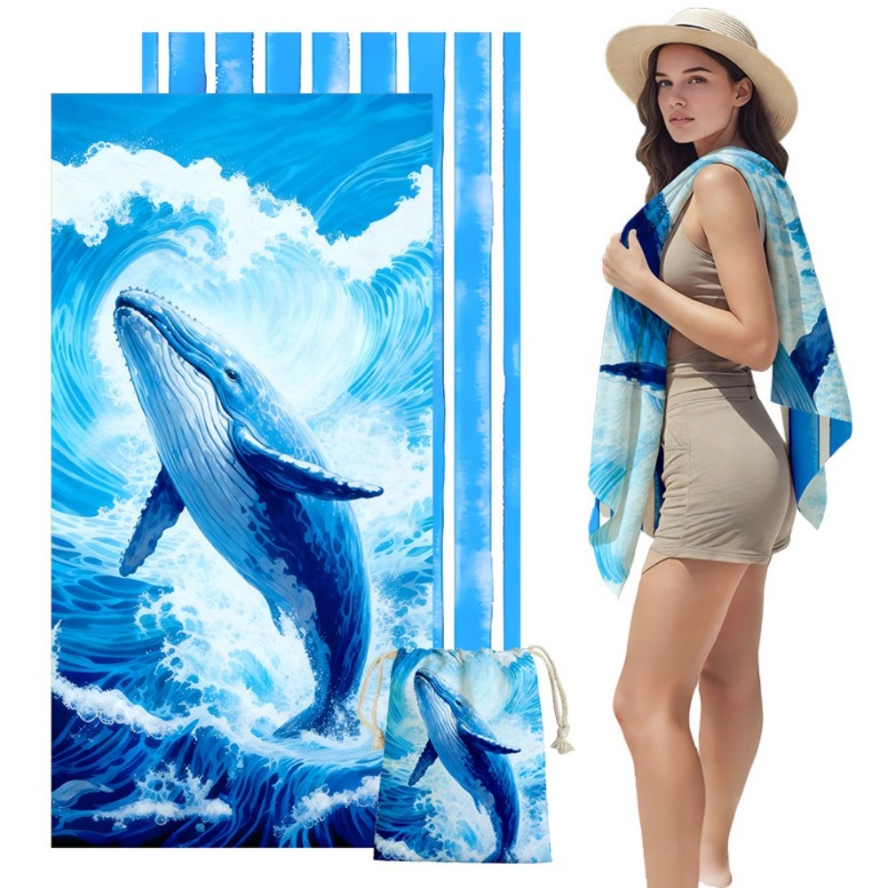 Fish Tail Print Beach Towels a - огляд і ціна Yoga And Fitness Mat