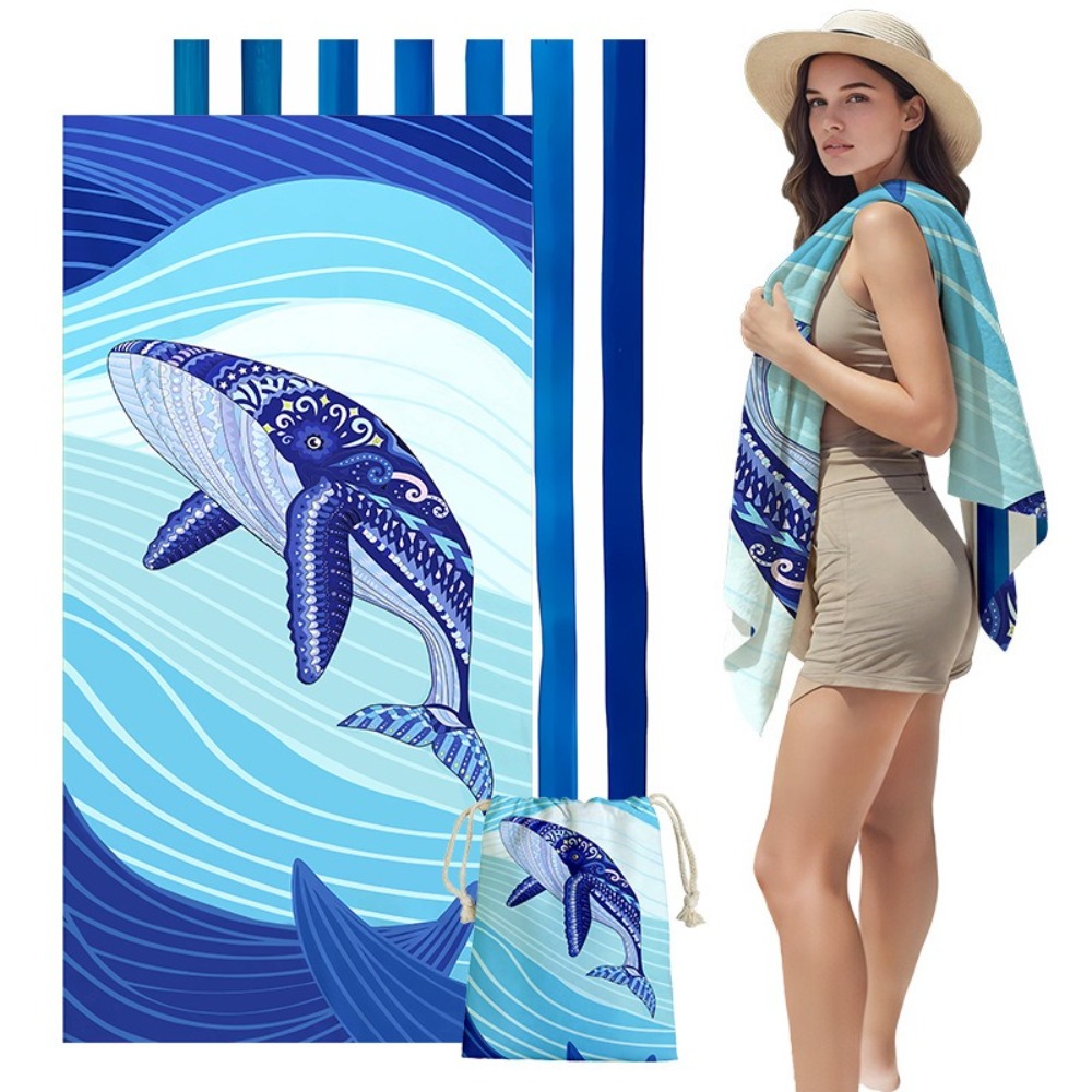 Fish Tail Print Beach Towels a - огляд і ціна Yoga And Fitness Mat