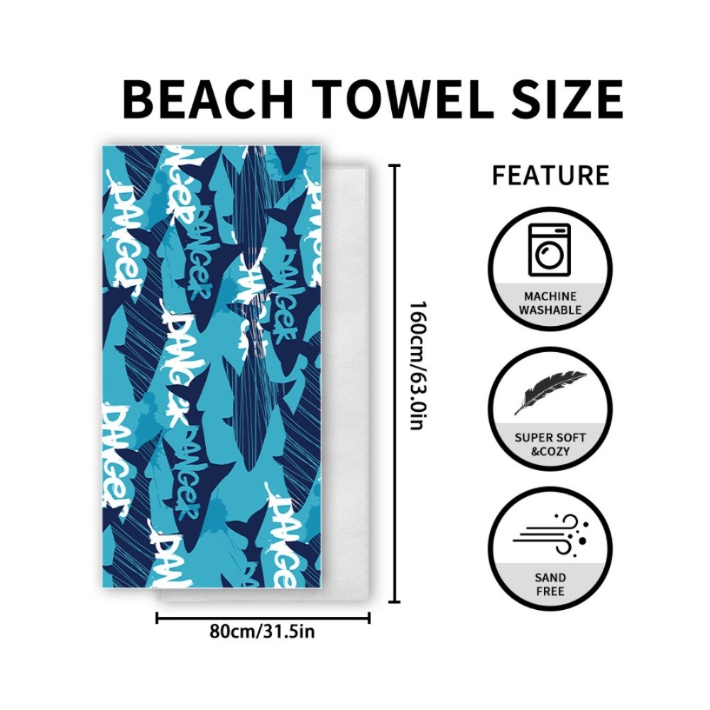 Fish Tail Print Beach Towels a - огляд і ціна Yoga And Fitness Mat