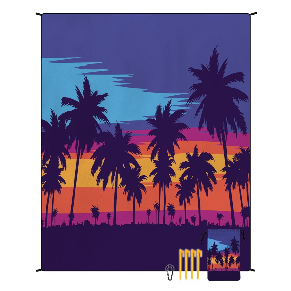 Palm Tree Beach Towel 71x86.6i - огляд і ціна Yoga And Fitness Mat