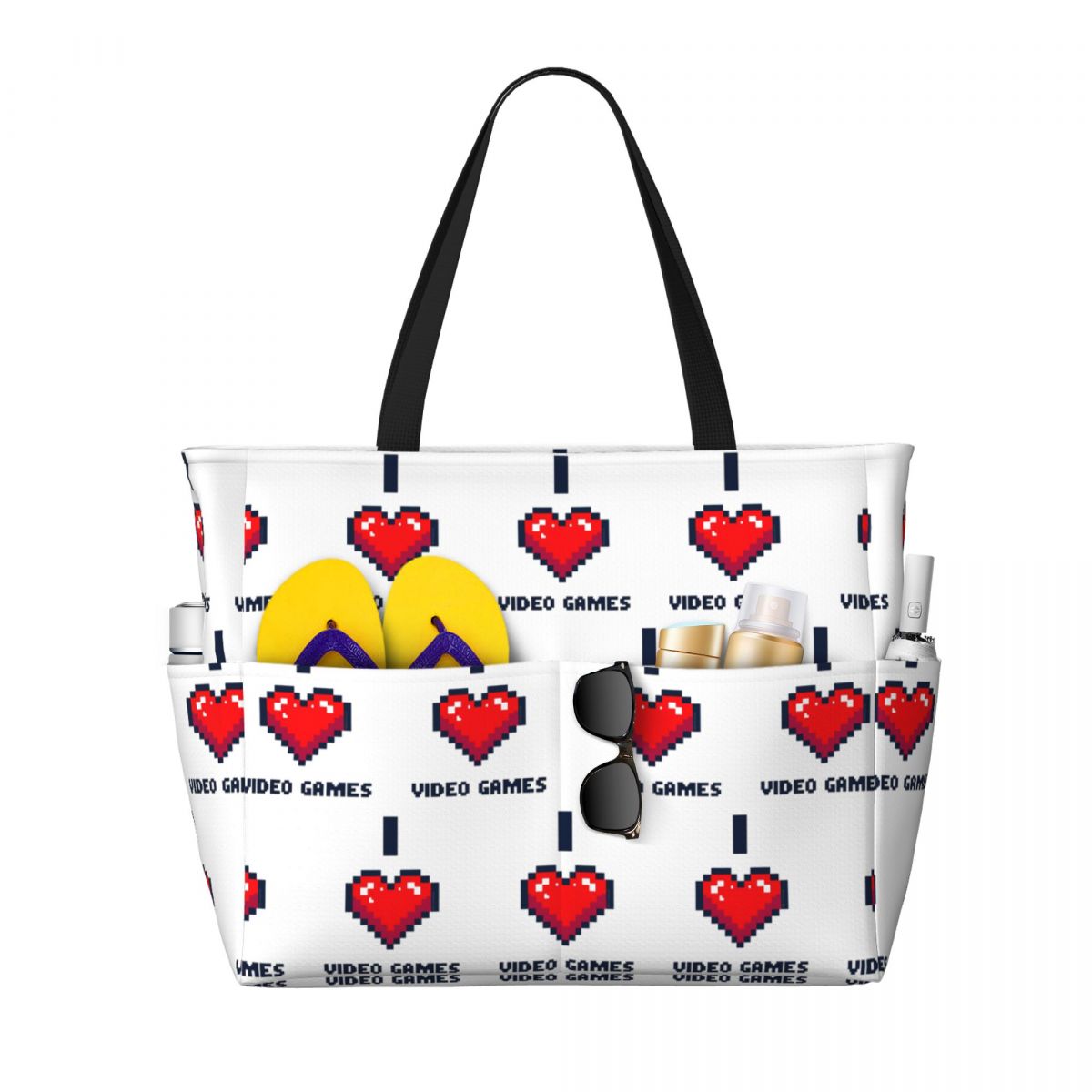 I Heart Video Games Beach Tote - огляд і ціна Yoga Fitness Videos Free