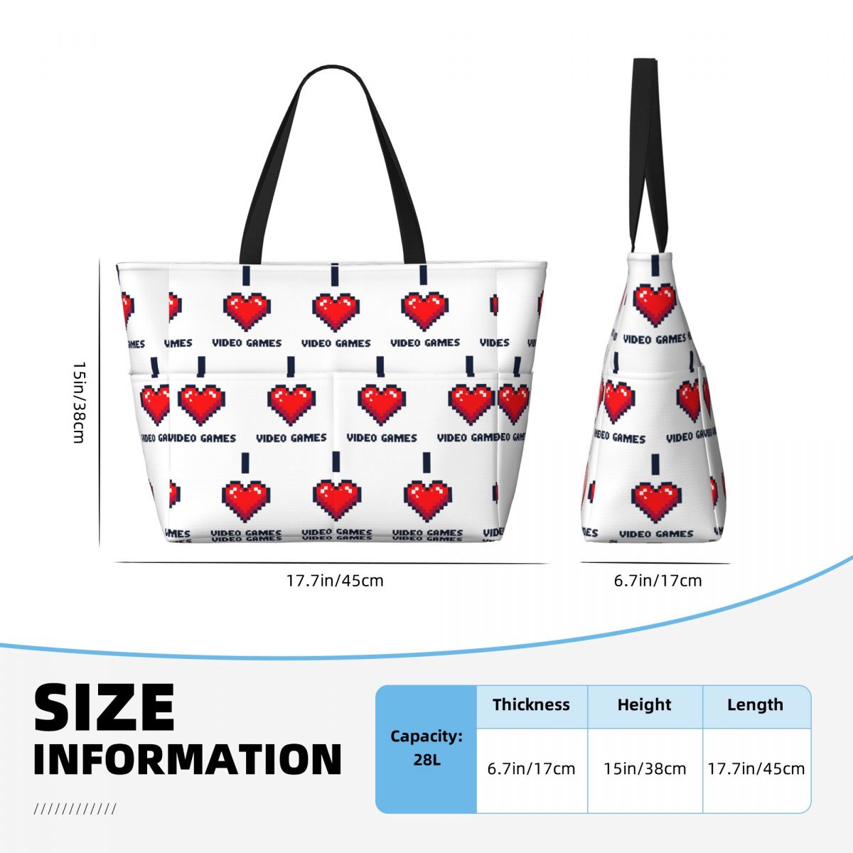I Heart Video Games Beach Tote - огляд і ціна Yoga Fitness Videos Free